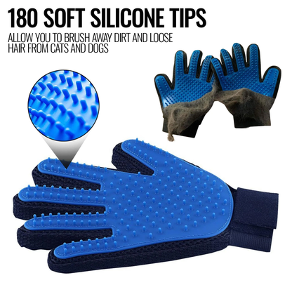 Pet Grooming Glove – Soft Deshedding Brush Mitt 🐾